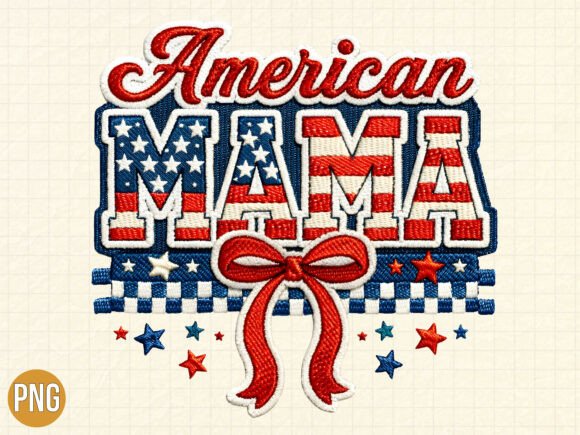 American Mama Embroidery Bow USA T-SHIRT Review