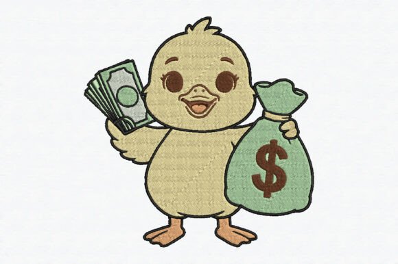Baby Duck Embroidery Design: A Playful Branding Choice