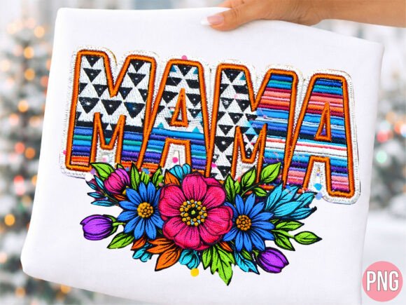Boho Floral Mama Embroidery Texture PNG Review