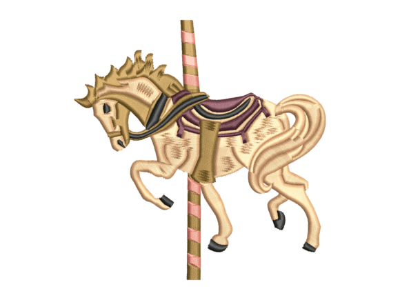 Carousel Horse Embroidery: A Craft Fair Darling?