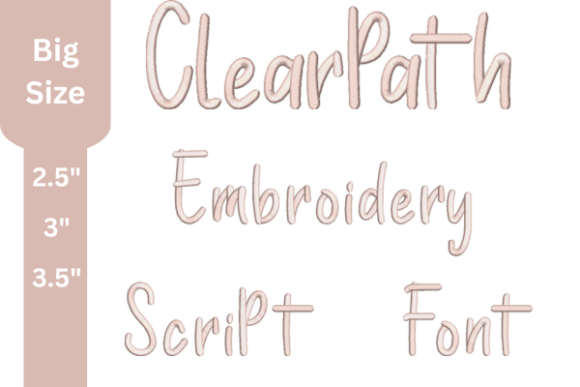 Clear Path Script Embroidery Font Review