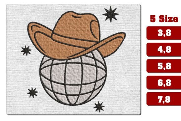 Cowboy Hat on Globe Embroidery File Review