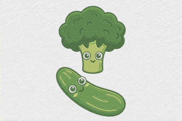 Cute Vegetable Embroidery Design