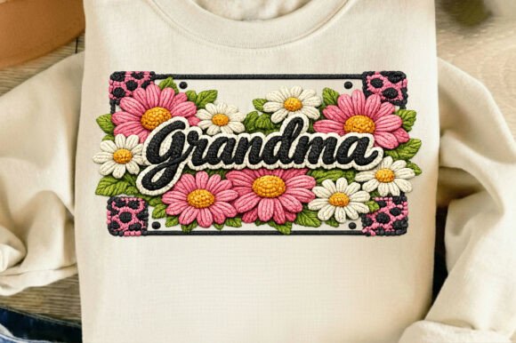 Embroidery Floral Grandma Mother's Day Review