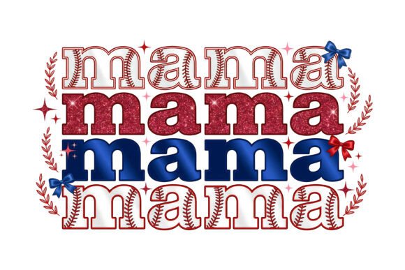 Floral Embroidery Mama Letter PNG Design Review
