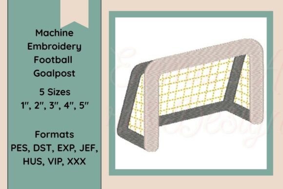 Football Goal Embroidery Design Review for Business Branding