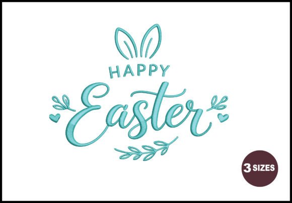 Happy Easter Bunny Ears Embroidery Review