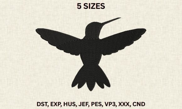Hummingbird Silhouette Embroidery Design Review