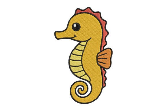 Seahorse Embroidery Design: A Seasonal Splash for Holiday Crafts