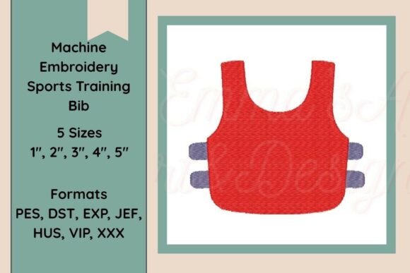 Sports Training Bib Embroidery Design Review