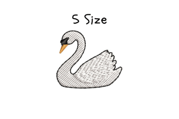 Swan Embroidery Design: Elegance in Every Stitch