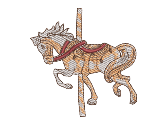 Vintage Horse Embroidery: A Craft Fair Classic